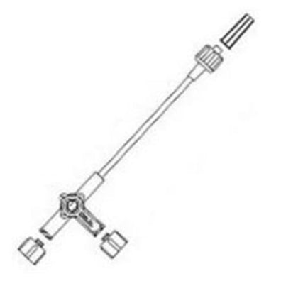 3-Way Stopcock Set Medex 8" Male Luer Lock Adapter 25/Ca - Surgical Supplies NY